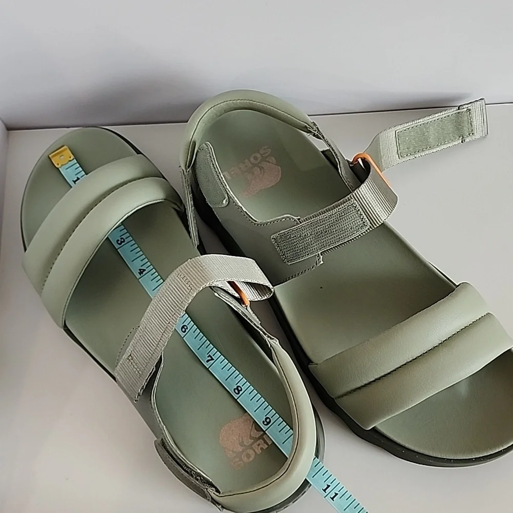 Sorel Safari Stone Green Strappy Sandals - Picture 8 of 11